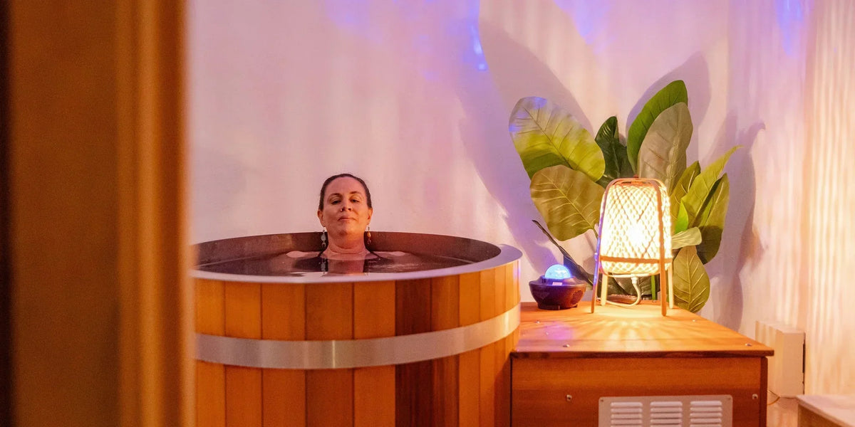 Private ice bath and Finnish sauna at Clear Mind Studio Perth