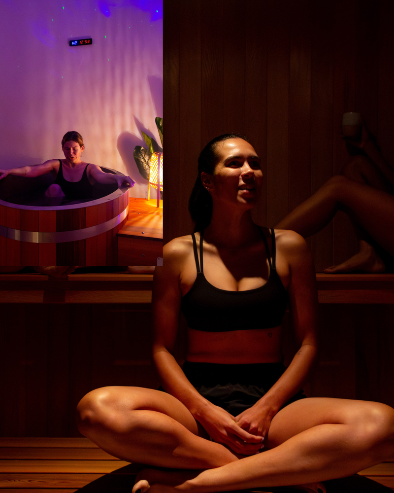Private ice bath and Finnish sauna experience